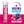 Horsepower Hydration Mixed Berry electrolyte drink mix package on a pink background