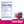 Supplement facts label for a product with mixed berry flavor on a pink background