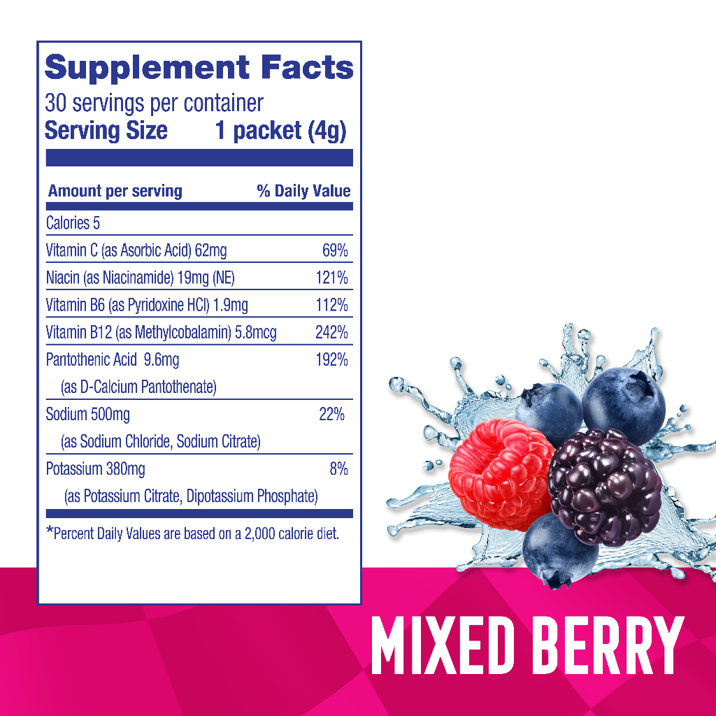 Mix Berry Powder Mixed Berry Electrolyte Powder (30 Packs) | Horsepower Hydration