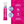 A single stick pack of Horsepower Hydration Mixed Berry electrolyte drink mix shown on a split white and bright pink background with marketing text and badges reading Made in USA and GMP.